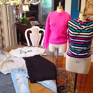 Seasonal refresh clothing lot hoodie jeans skirts sweaters XS S